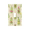 YETTASBIN Funny Avocado Toggle Light Switch Cover Unbreakable Wall Plate
