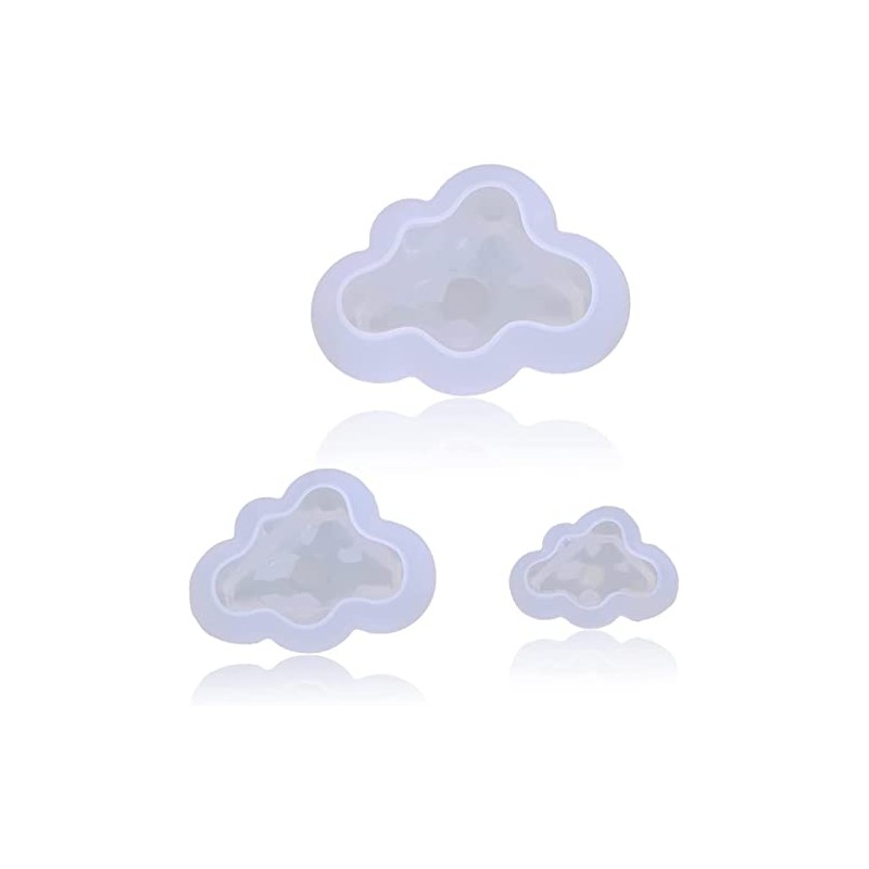 Cloud Shaped DIY Crystal Drop Glue Mold Silicone Mold Transparent