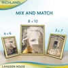 Langdon House 4x6 Picture Frames Set (Gold, 6 Pack) Distinguished
