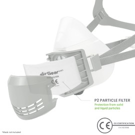 AirGearPro F-200 Filter for D-200 Respirator Mask, Dust Filter Ideal for Painting, Work, Sanding, Refurbishment, DIY Projects