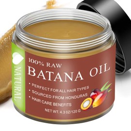 100% Batana Oil,Batana Oil for Hair Growth,Batana Natural Hair Growth Oil,Batana Oil Organic,Unrefined Dr.Sebi Organic Hair Oil,Hair Growth Prouducts are Suitable for Both Men and Women(4.23OZ)