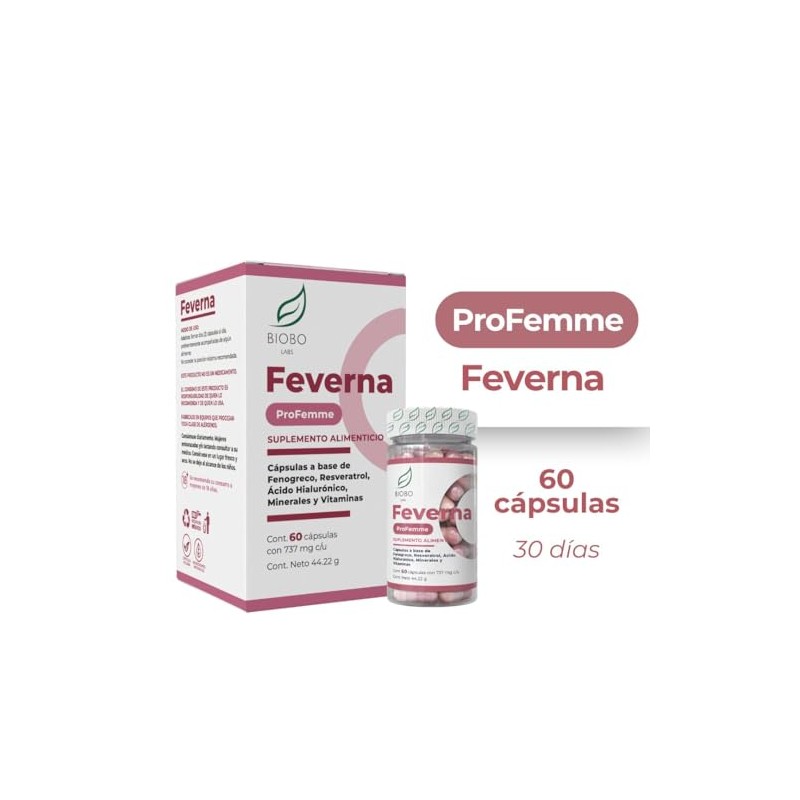 ProFemme Feverna, Biobo Labs, 60 cápsulas