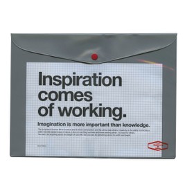 A4 Modified Horizontal Vinyl Briefcase [Gray] VC25 500110-102