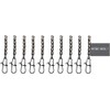 Behr 5-fold swivels with carabiner snap trout swivel black nickel,