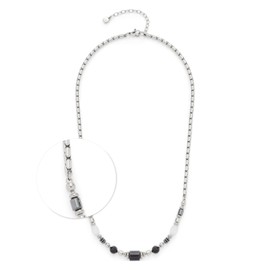 Leonardo Jewels Casoria 024303 Women's Necklace Stainless Steel Silver with Lobster Clasp Length 45 cm, Glass, No Gemstone