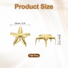 sourcing map 150PCS 10mm Metal Star Studs Claw Small 5-Claw