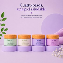Kute Kit de Cremas Faciales con Retinol, Bakuchiol y Arroz, Set 4 Piezas