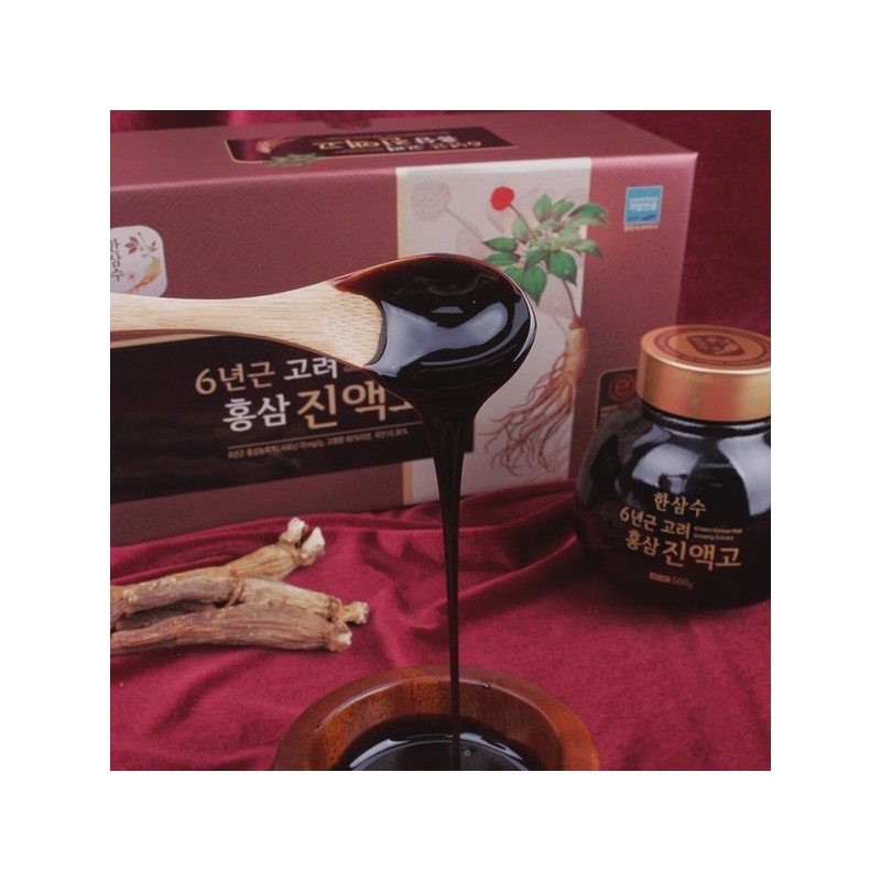 한삼수 6년근 국내산 고려 홍삼 진액고 500g 2병 선물용 고급