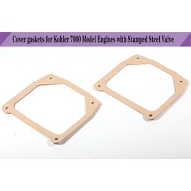 LYNSHINE For Kohler 7000 Cover Gasket Stamped Steel Cover Valve Cover Gasket SV710 SV715 SV720 KT715 KT725 KT730 KT735 KT740 KT745 19 20 21 22 23 24 25 26 Hp Motor Engine 14.2 14.9 17.2 18.6 Kw 2 PCS