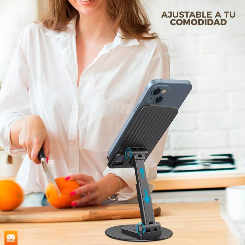 Maíz Soporte Base Porta Sujetador Celular Escritorio Universal