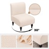 FUANGUI Armless Accent Chair Cover Slipcover, Stretch Spandex Chair Covers