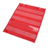 Magnetic Pocket Chart 5 Rows Transparent Schedule Pocket Chart for