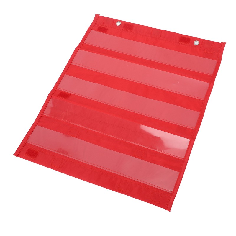 Magnetic Pocket Chart 5 Rows Transparent Schedule Pocket Chart for