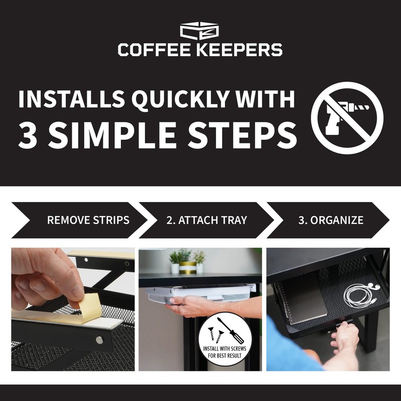 Under Desk Drawer Slide Out – Metal Under Desk Storage