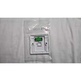 Unbranded  Fiber optic & copper wall plate outlet sc simplex APC Mode 0S2