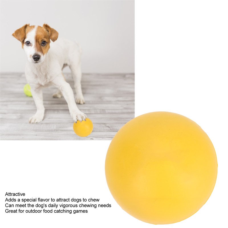 Dog Bouncing Ball Solid High Elasticity Toxic Free Floating Rubber