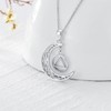 HARMONY BOLA Sobriety Gift 925 Sterling Silver Necklace with Alcoholics