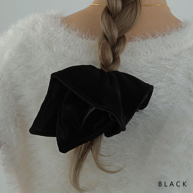 JewelVOX Scrunchie, Hair Elastic, Women's Square, Velour, Large, Square, Adult,