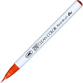 Zig Clean Color Real Brush Marker Pen 023 Scarlet Red