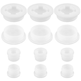 Wokape 12Pcs 3/4" 2" Bung Caps with Gasket, Fine Thread Poly Buttress Drum Bung, Fits Plastic 55 Gallon Drum