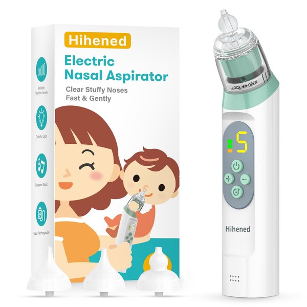 Electric Nasal Aspirator for Baby, Nose Aspirator for Toddlers, Waterproof