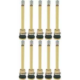 REMA TIP TOP TR572 3-3/4" Brass Clamp-in Tubeless Truck Valve Stem (.625) Pack of 10