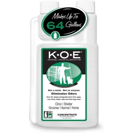 Odorcide, Thornell KOE Kennel Odor Eliminator Concentrate, Great for Cages, Runs
