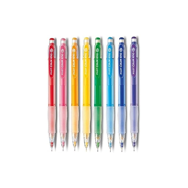 Pilot Color Eno 0.7mm Automatic Mechanical Pencil 8 Color Set