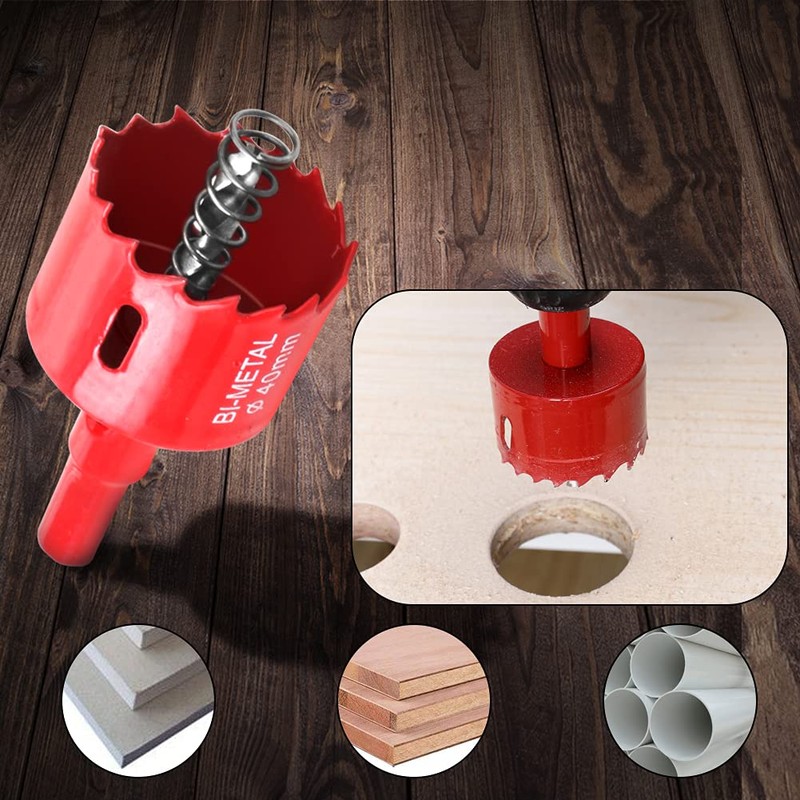Bimetal Hole Saw, Drilling and Cutting Tool, HSS Drill Bit,
