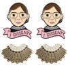 RBG Pins Ruth Bader Ginsburg Pins I Dissent Pins RBG