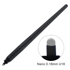 Guapa Disposable Microblading Nano 0.18mm U18 Permanent Makeup Blades Pen with Micro Brow Sharp Needles for Professionals (10pcs)