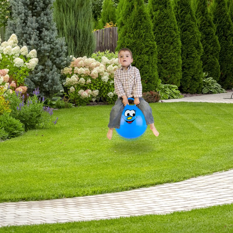 Relaxdays Pallone Rimbalzante, Palla per Saltare, Skippy Ball, Bambini, Ø