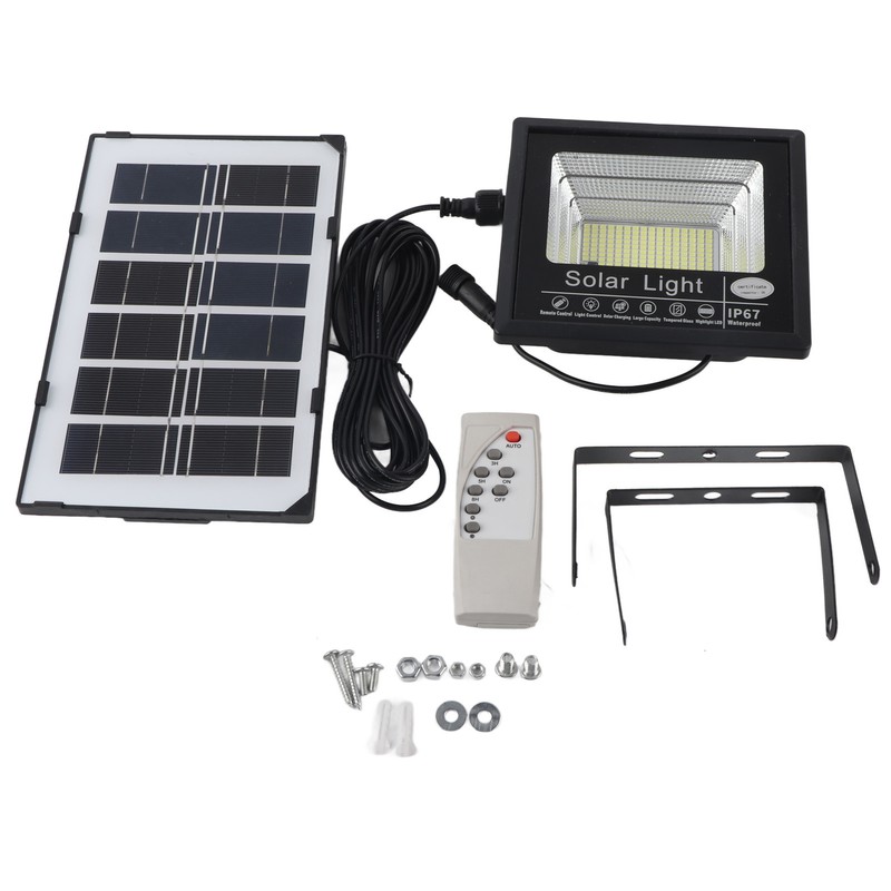 Solar Wall Lamp 100 LEDs High Brightness 50W Waterproof Outdoor