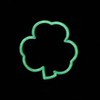 Irish Clover Shamrock PVC Cat Eye Patch (Glow in the