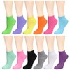 12-Pack calcetines de tobillo Mujer Varios colores tamaño 9 -