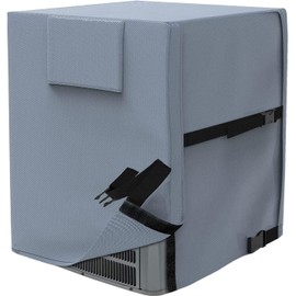 AKEfit Air Conditioner Cover for Outside Units, 600D Heavy Duty Waterproof Outdoor Air Condition Covers Window Air Conditioner Cover Applicable to Air Conditioner Cover in Winter 34x34x30 inches Grey