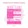 Blulu Boss Lady Gifts Boss Lady Blanket Boss Day Gifts