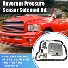 X AUTOHAUX Governor Pressure Sensor Solenoid Kit for Dodge Dakota Durango for Ram 1500 2500 3500 for Jeep Grand Cherokee 2000-2009 for A500 A518 A618 42RE 44RE 46RE 47RE 48RE Transmission