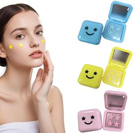 96 Estrellas para Granos, 3 Cajas de Parches para Acne con Espejos | para Cubrir Acné e Imperfecciones, Pimple Reduce Enrojecimiento, para Fiestas y U