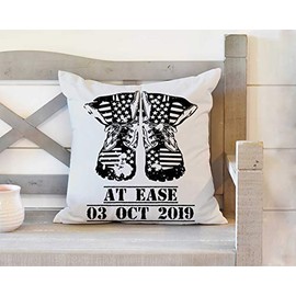 At Ease Military Retirement Gift Pillow