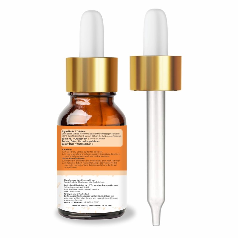 Crysalis Lemon Grass (Cymbopogon Citratus) Oil - 30 ML