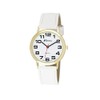 Ravel - Unisex Watch With Large Numbers, White/Gold Tone