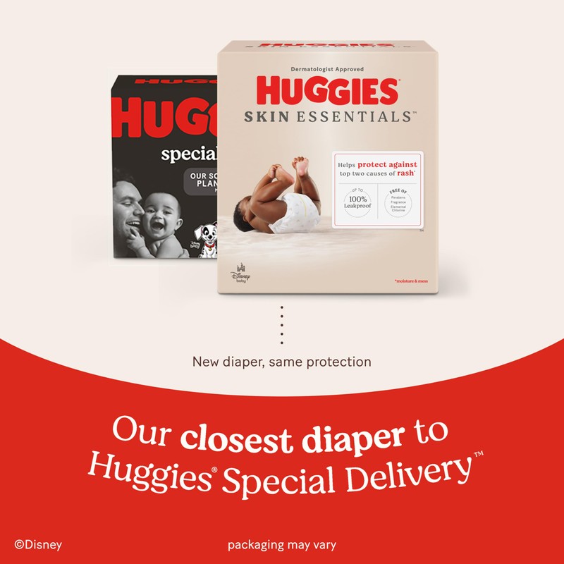 Huggies Size 3 Diapers, Skin Essentials Baby Diapers, Size 3