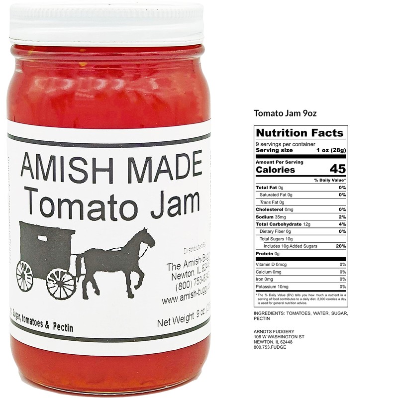 Amish Jam - 8 Oz Jar - Qty 3 (Tomato)