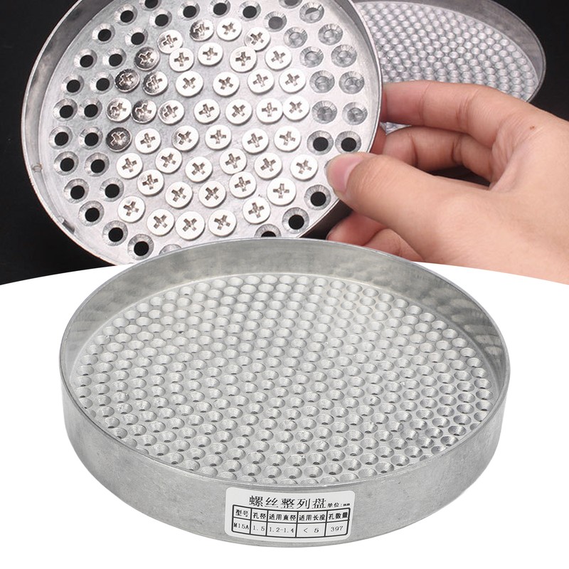 Screw Tray Slotted Tool Storage Holder 397 Holes Zinc Alloy