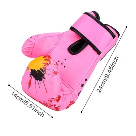 Tomotato Children's Boxing Gloves Baby Girls Boys Kids Boxing Gloves Boxing Gloves Batting Training Kids Fight Gloves for Ages 6-15 Years (Pink)