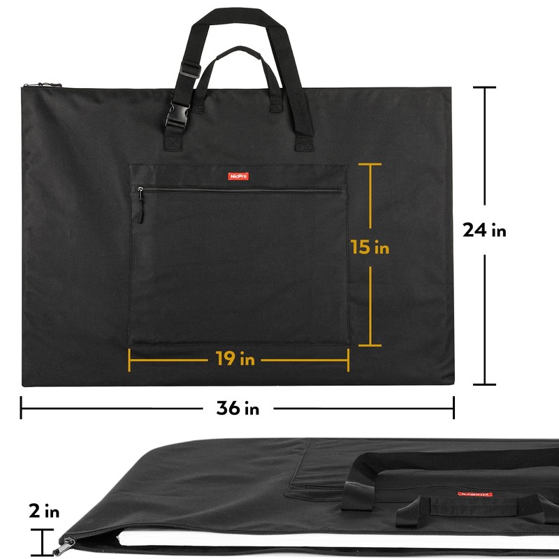 Nicpro Light Weight Art Portfolio Bag, 24 x 36 Inches