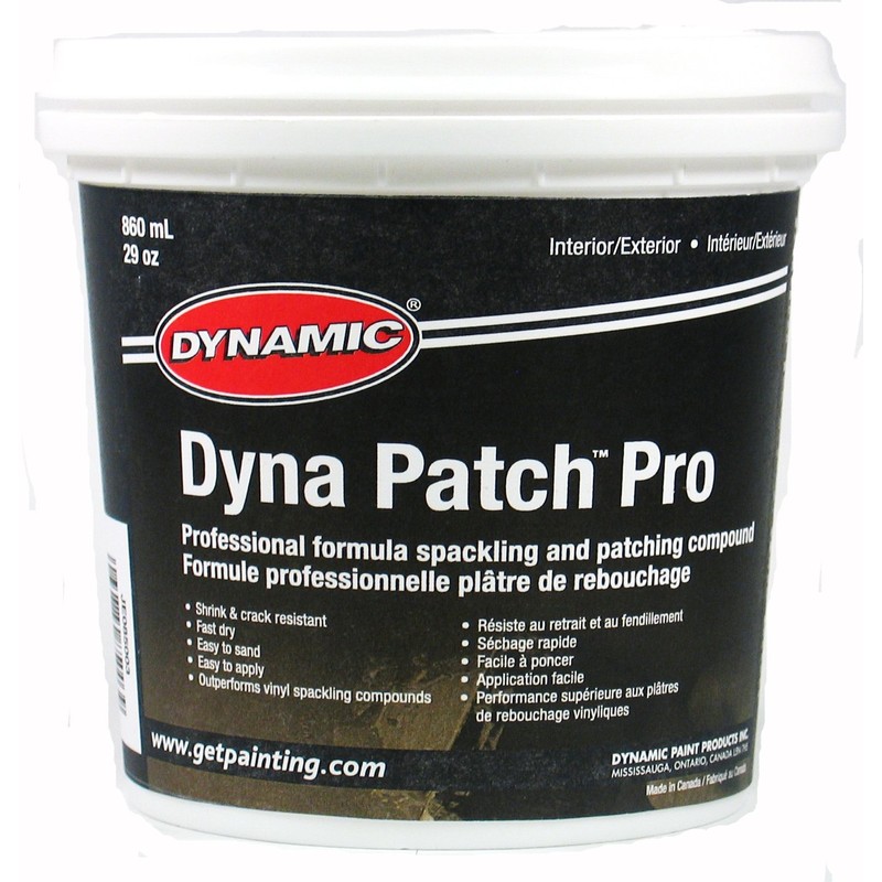 Dynamic JE085003 Dyna Patch Pro Spackling and Patching Compound, 29-Ounce