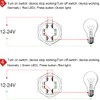 GUUZI 12V-24V/10A Self-Locking Push Button Switch NO/NC Waterproof Green/Red LED