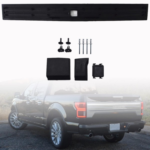 SEBLAFF Rear Step Tailgate Cap Pad Molding Trim Black Replacement